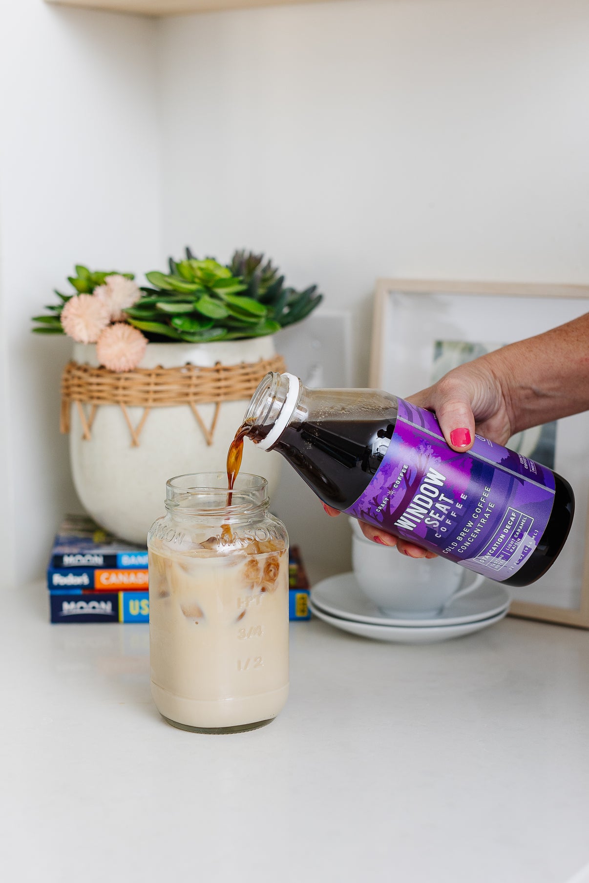 Staycation Blend Decaf Cold Brew Coffee Concentrate Window Seat Coffee